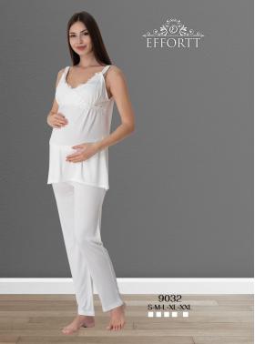 Effortt 9032 EKRU Lohusa Pijama Takımı