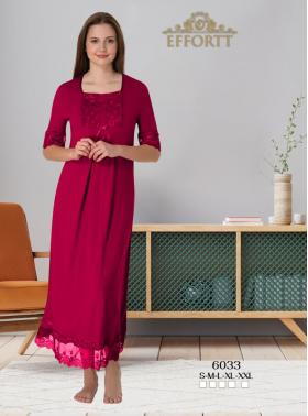 Effortt 6033 VİŞNE Lohusa Hamile Gecelik