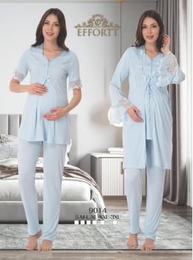 Effortt 9014 Sabahlıklı Lohusa Pijama Takımı