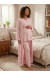 Effortt 3034P Sabahlıklı Hamile Lohusa Pijama Takımı
