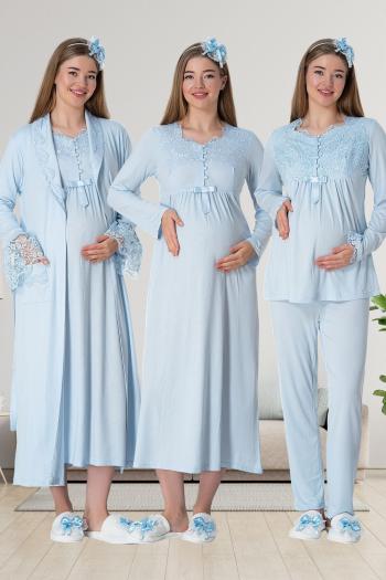 By Mecit 1924 Lohusa Pijama, Gecelik, Sabahlık Set By Mecit 1924 Lohusa Pijama, Gecelik, Sabahlık Set