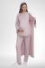 Mecit 1517 Pudra Sabahlıklı Hamile Lohusa Pijama Takımı