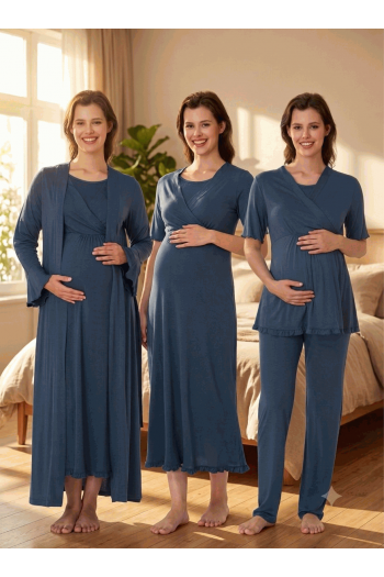 Effortt 3036 İndigo Lohusa Hamile 4'lü Set