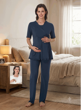 Effortt 3032-I Hamile Lohusa Pijama Takımı