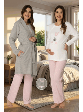Effortt 3090 Sabahlıklı Lohusa Pijama Takımı