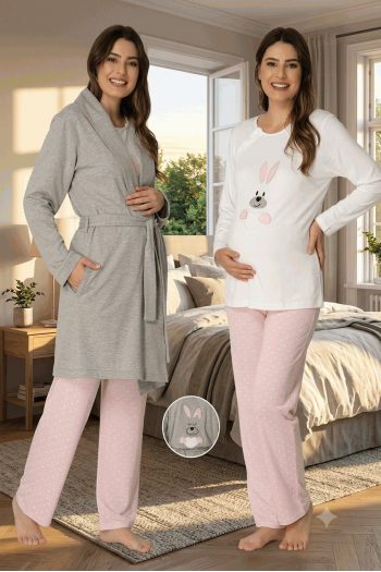 Effortt 3090 Sabahlıklı Lohusa Pijama Takımı