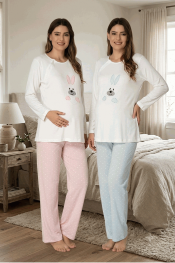 Effortt 3094 Emzirme Özellikli Hamile Pijama Takımı Effortt 3094 Emzirme Özellikli Hamile Pijama Takımı