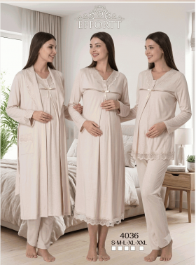 Effortt 4036 SÜTLÜ KAHVE Lohusa Hamile 4'lü Set