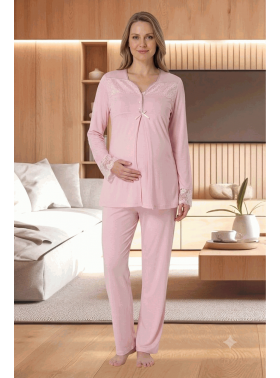 Effortt 4082 PUDRA Hamile Lohusa Pijama Takımı