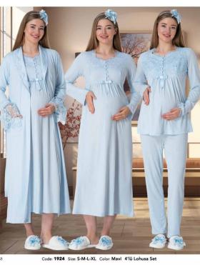 By Mecit 1924 Lohusa Pijama, Gecelik, Sabahlık Set