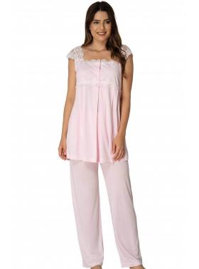 Effortt 2303P Pembe Lohusa Pijama Takım