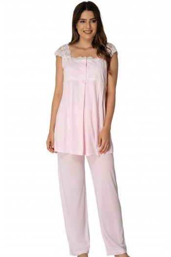 Effortt 2303P Pembe Lohusa Pijama Takım Effortt 2303P Pembe Lohusa Pijama Takım