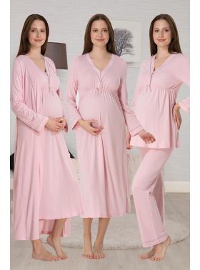 Effortt 4056 Pembe Biyeli 4lü Hamile Lohusa Seti