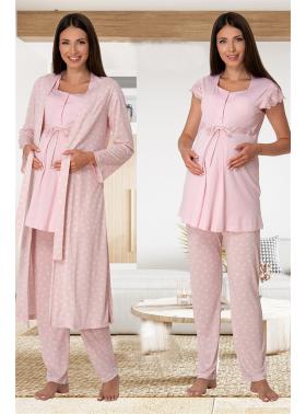 Effortt 6014 Sabahlıklı Lohusa Pijama Takımı