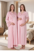 Effortt 9015 Pudra Pembe Dantelli Sabahlıklı Lohusa Gecelik Takımı Effortt 9015 Pudra Pembe Dantelli Sabahlıklı Lohusa Gecelik Takımı