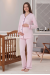 Effortt 5072 Pembe Önden Düğmeli Lohusa Pijama Takımı Effortt 5072 Pembe Önden Düğmeli Lohusa Pijama Takımı