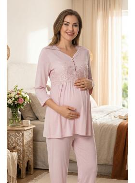 Effortt 3011 Pudra Lohusa Pijama Takım