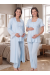 Effortt 7024 Mavi Fisto Dantelli Sabahlıklı Hamile Pijama Takımı Effortt 7024 Mavi Fisto Dantelli Sabahlıklı Hamile Pijama Takımı
