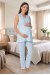 Effortt 8032 Mavi Lohusa Hamile Pijama Takım Effortt 8032 Mavi Lohusa Hamile Pijama Takım