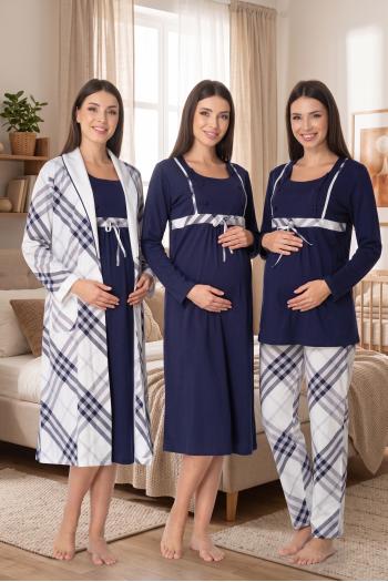 Effortt 8086 Lacivert Lohusa Hamile Set Effortt 8086 Lacivert Lohusa Hamile Set