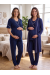 Effortt 2084 Lacivert Puantiyeli Emzirme Özellikli Sabahlıklı Hamile Lohusa Pijama Takımı Effortt 2084 Lacivert Puantiyeli Emzirme Özellikli Sabahlıklı Hamile Lohusa Pijama Takımı