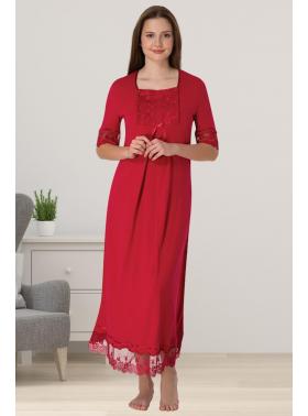 Effortt 6033 VİŞNE Lohusa Hamile Gecelik