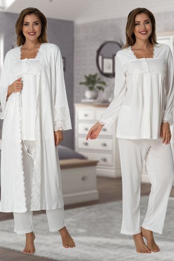 Effortt 7014 Prenses Sabahlıklı Lohusa Hamile Pijama Takımı