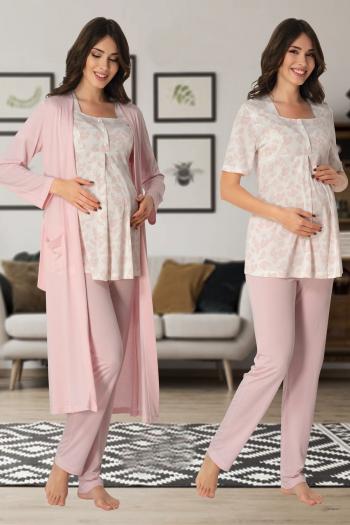 Effortt 8014P Lohusa Hamile Pijama Takım Sabahlık Effortt 8014P Lohusa Hamile Pijama Takım Sabahlık
