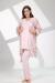 Rimel Life 715 Dantel Kol Lohusa Pijama ve Desen Sabahlık Takımı