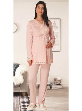 MECİT Pudra 1501 Hamile Lohusa Pijama Takımı