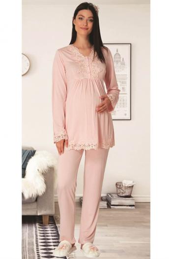 MECİT Pudra 1501 Hamile Lohusa Pijama Takımı