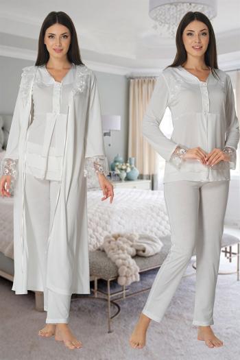 Effortt 2424E Lohusa Hamile Pijama TAkım Sabahlık Takım