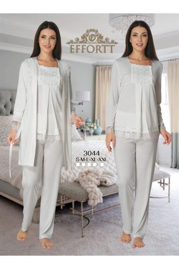 Effortt 3044ELohusa Hamile Pijama Takım Sabahlık