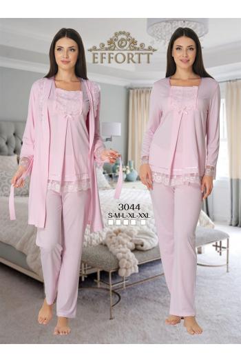 Effortt 3044P Lohusa Hamile Pijama Takım Sabahlık