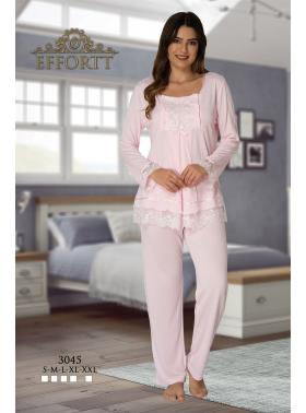 Effortt 3045P Pembe Lohusa Pijama Takımı