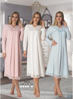 Effortt 4033 Dantelli Lohusa Gecelik Takımı