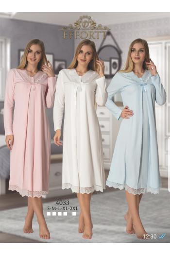 Effortt 4033 Dantelli Lohusa Gecelik Takımı