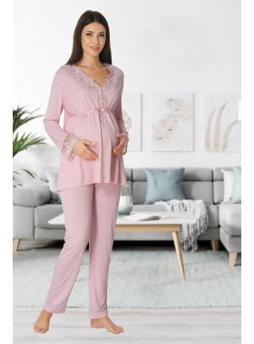 Effortt 8092P Lohusa Hamile Pijama Takım