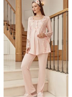 Mecit 5015P Lohusa Pijama Takım